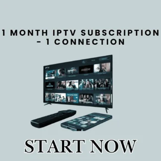 1 Month IPTV Subscription – 1 Connection