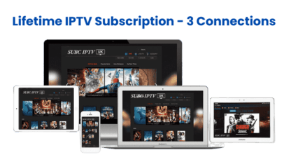 Lifetime IPTV Subscription - 3 Connections