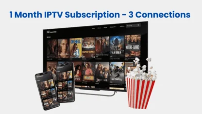 1 Month IPTV Subscription - 3 Connections