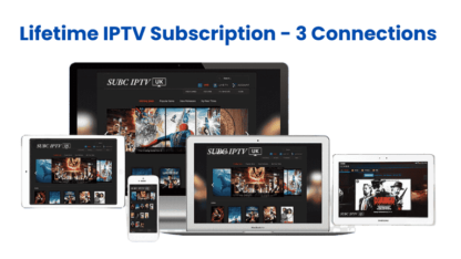 Lifetime IPTV Subscription - 3 Connections