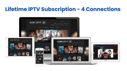 Lifetime IPTV Subscription - 4 Connections