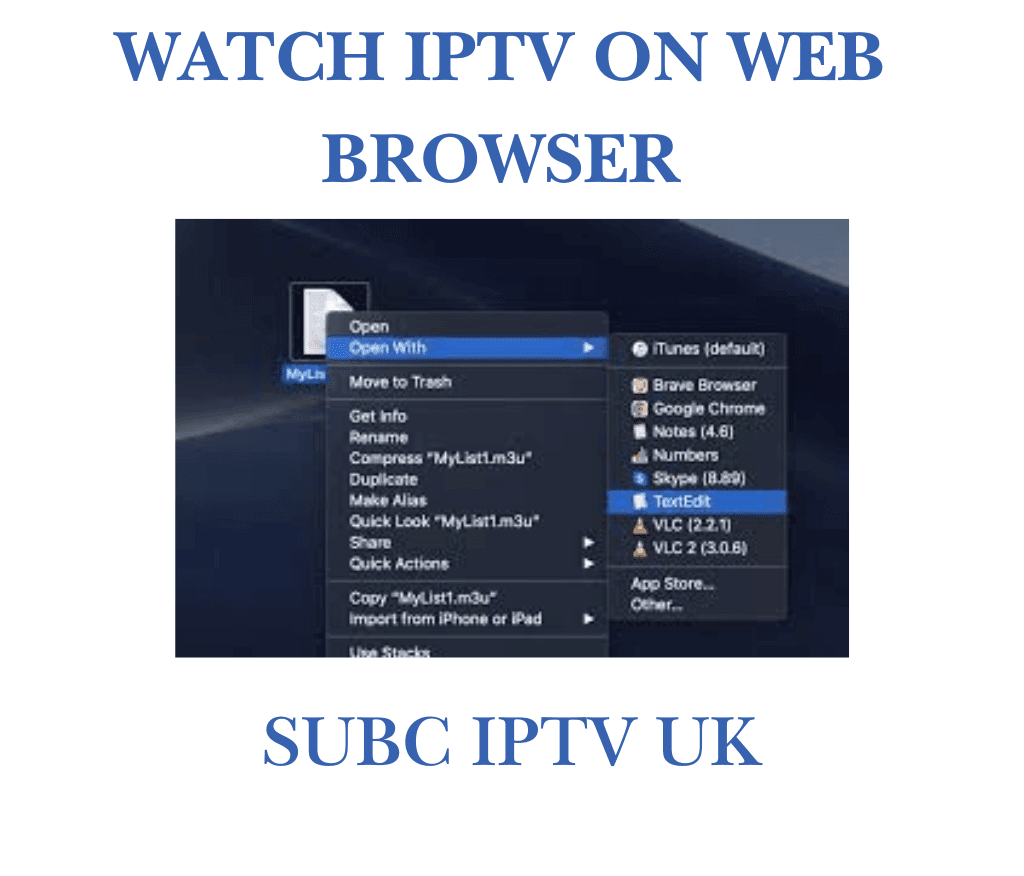 watch IPTV on web browser